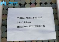 Implant Disc Astm F136 Titanium ISO 5832 แผ่นโลหะกลมแบนเกรด2 Grade