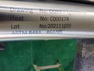 ฟอร์จโลหะผสมเซอร์โคเนียมราวด์บาร์ ASTM B550 R60705